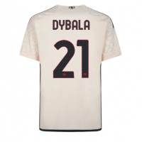 AS Roma Paulo Dybala #21 Vonkajší futbalový dres 2023-24 Krátky Rukáv